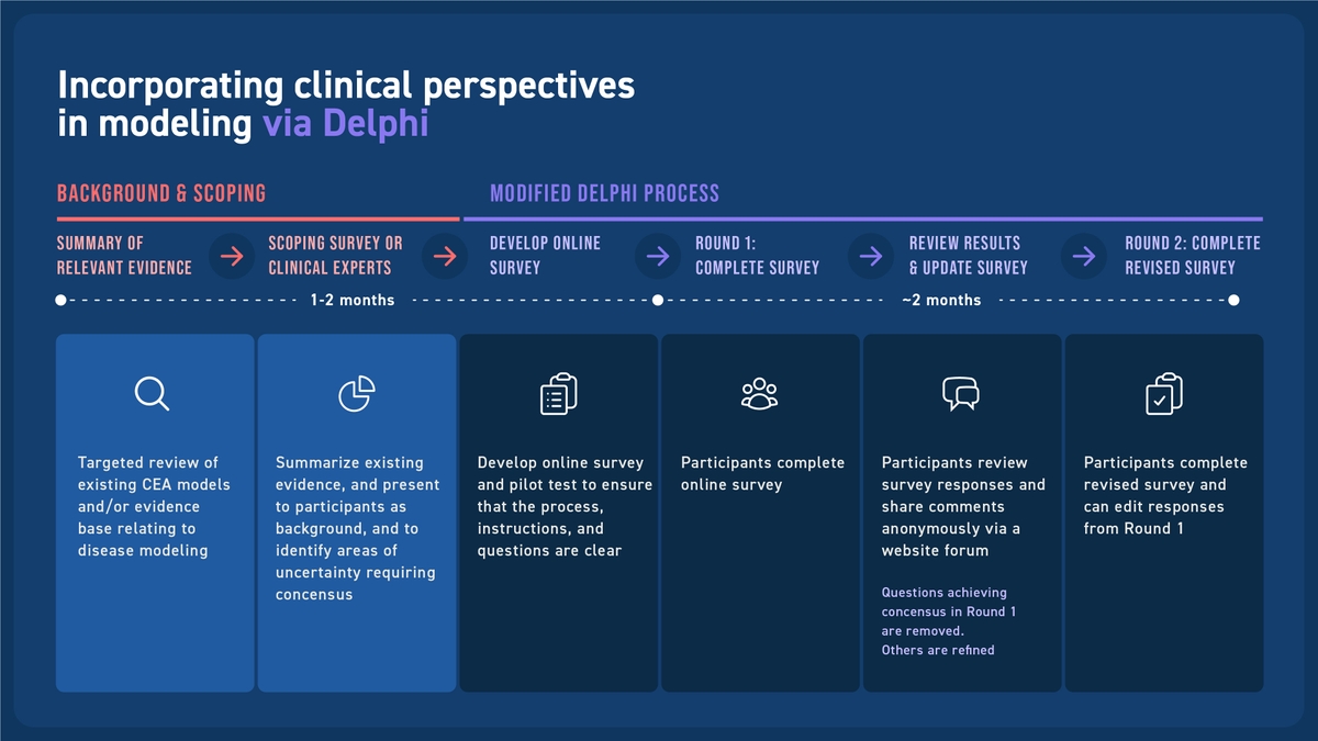 Modified Delphi process diagram